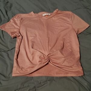 Mele E Pere mauve colored crop top